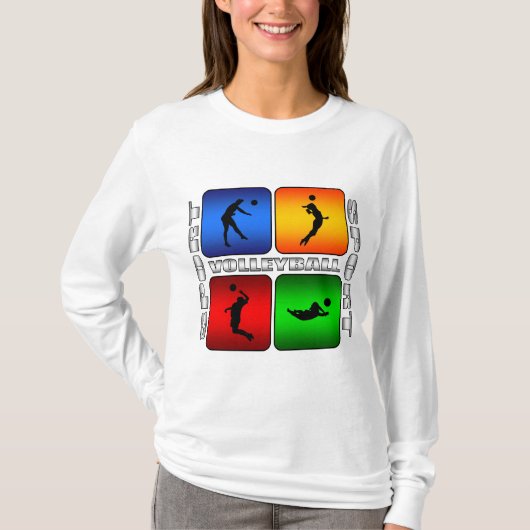 豪華なバレーボール Tシャツ (正面)