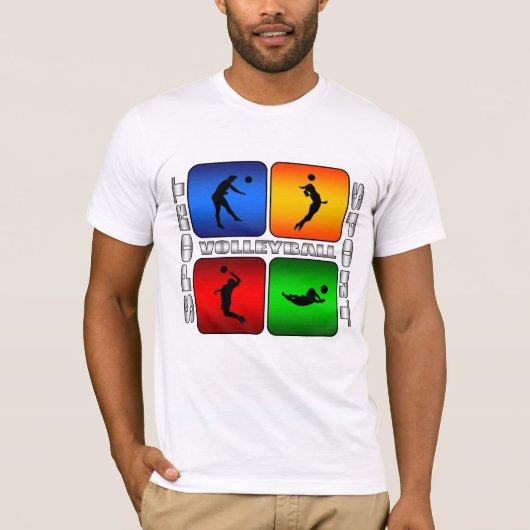 豪華なバレーボール Tシャツ (正面)