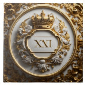 豪華なバロック様式の陶磁器タイル タイル (正面)