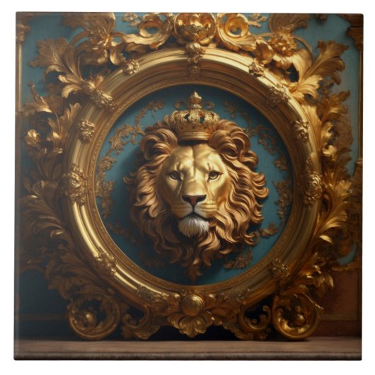 豪華なバロック様式の陶磁器タイル タイル (正面)