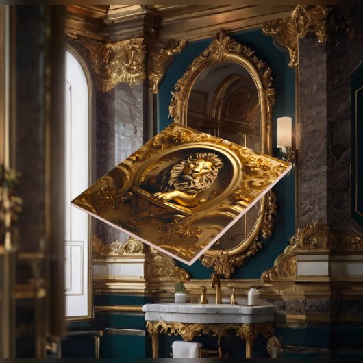 豪華なバロック様式の陶磁器タイル タイル