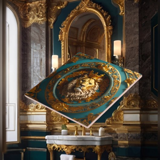 豪華なバロック様式の陶磁器タイル タイル