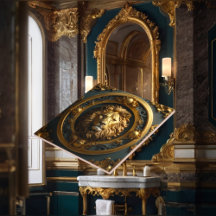 豪華なバロック様式の陶磁器タイル