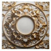 豪華なバロック様式の陶磁器タイル タイル (正面)