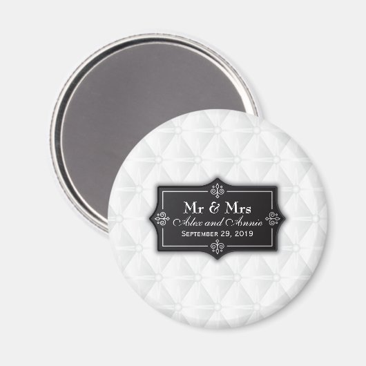 豪華なパーソナライズされたウェディング | マグネット (正面/裏面)