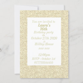 豪華なパーソナライズされた誕生日パーティーの招待状 招待状