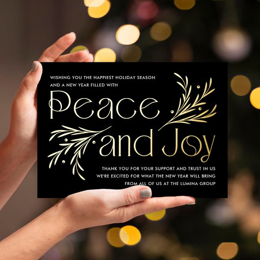 豪華なパーティーの箔仕上げ企業向けホリデーカード 箔シーズンカード