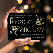 豪華なパーティーの箔製企業向けホリデーカード