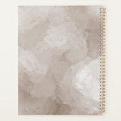 豪華なパール金属サロンモノグラム プランナー手帳 (裏面)