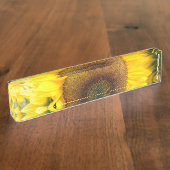 豪華なヒマワリ デスクネームプレート (側面)