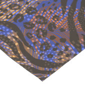 豪華なヒョウとゼブラのプリントパターン ショートテーブルランナー (コーナー)