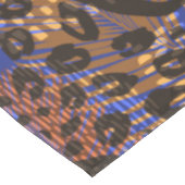 豪華なヒョウとゼブラのプリントパターン テーブルクロス (アングル)