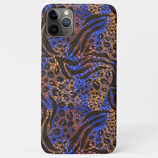 豪華なヒョウとゼブラのプリントパターン Case-Mate iPhoneケース (裏面)
