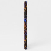 豪華なヒョウとゼブラのプリントパターン iPhoneケース (右側)