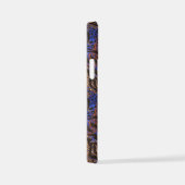 豪華なヒョウとゼブラのプリントパターン iPhoneケース (右側面)