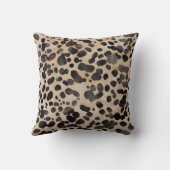 豪華なヒョウ柄の枕。 クッション (裏面)