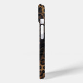 豪華なヒョウ柄の背景と名前 Case-Mate iPhoneケース (裏面 / 左)