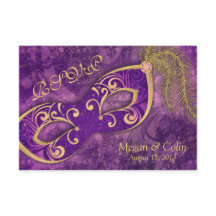 豪華なビクトリアン・マスカレードボール ウェディング・RSVP