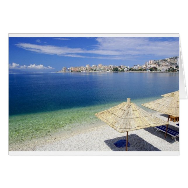 豪華なビーチの眺め (正面横)