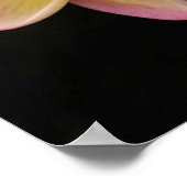 豪華なピンクと黄色のプルメリアポスター ポスター (角)