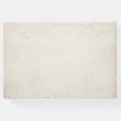 豪華なピンクのフローラヴィンテージウェディング ゲストブック (裏面)