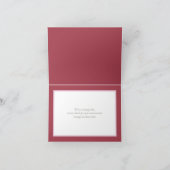 豪華なピンクのローズピンクの背景おめでとう カード (内部)