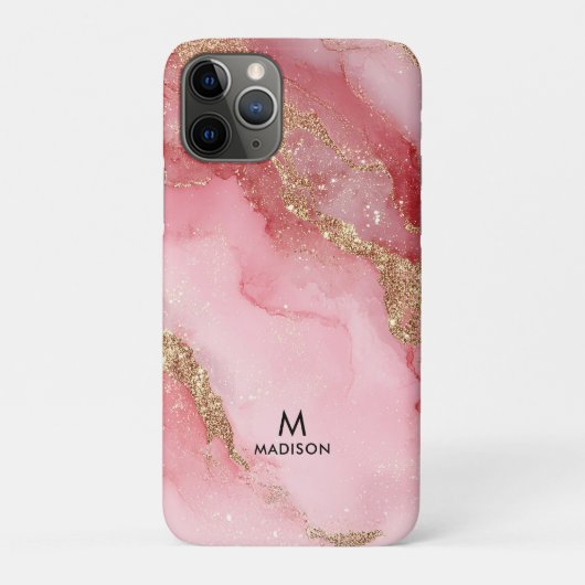豪華なピンクの大理石の背景 Case-Mate iPhoneケース (裏)