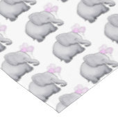 豪華なピンク象のベビーシャワーの女の子の子供部屋 テーブルクロス