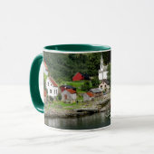 豪華なフィヨルド、ノルウェー マグカップ (正面左)