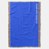 豪華なフェアウィーレンブルーの色名 スローブランケット (正面縦)