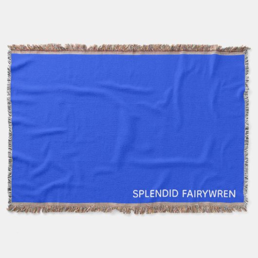 豪華なフェアウィーレンブルーの色名 スローブランケット (正面)