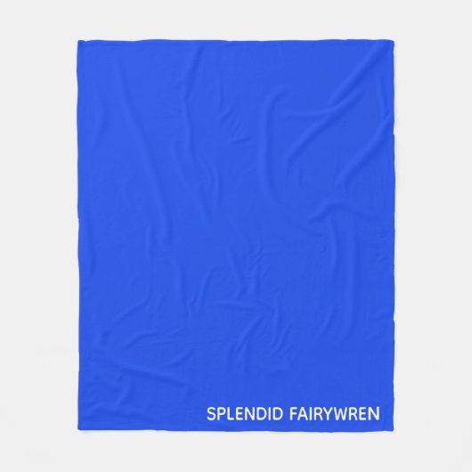 豪華なフェアウィーレンブルーの色名 フリースブランケット (正面)