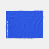 豪華なフェアウィーレンブルーの色名 フリースブランケット (正面(横))