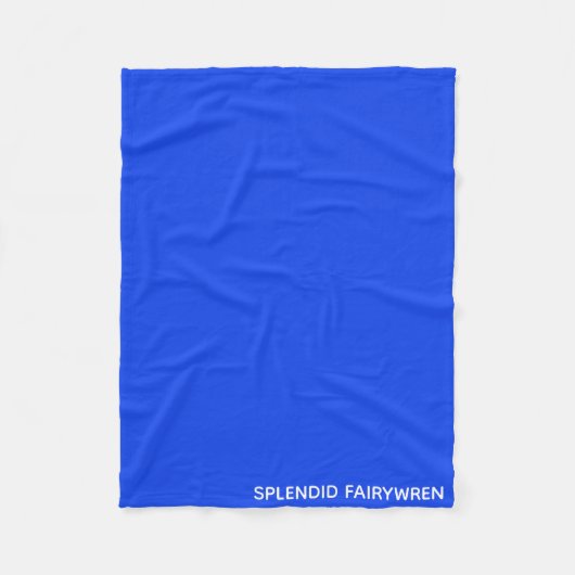 豪華なフェアウィーレンブルーの色名 フリースブランケット (正面)