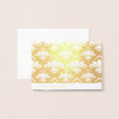 豪華なフォイル写真の折り畳みダマエレガントスクの結婚式 箔カード (裏面封筒付き)