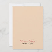 豪華なフラッシュピンクとゴールドグリッターの花柄結婚式の招待状 招待状 (裏面)