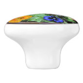 豪華なフラワーサラダセラミックノブ セラミックノブ (側面)