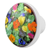 豪華なフラワーサラダセラミックノブ セラミックノブ (右)