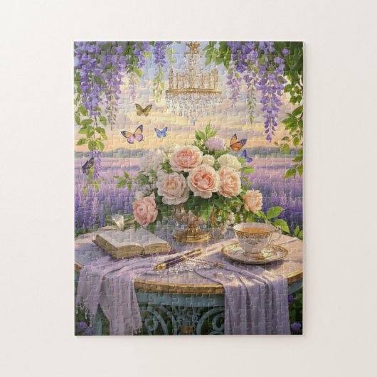 豪華なフローラの夢のようなソフトな焦点のシーン ジグソーパズル (縦)