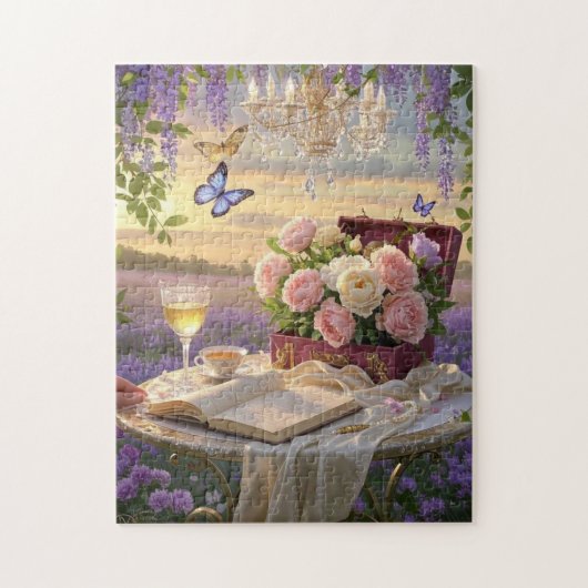 豪華なフローラの夢のようなソフトな焦点のシーン ジグソーパズル (縦)