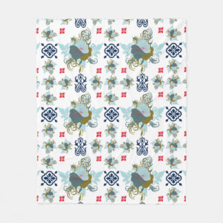 豪華なフローラPでファッションゲームをレベルアップ フリースブランケット