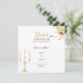 豪華なブライダルシャワー招待状 サンキューカード (スタンド正面)