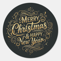 豪華なブラックとゴールドのメリクリスマススクリプト