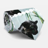 豪華なブラックパンサー ネクタイ (ロール)