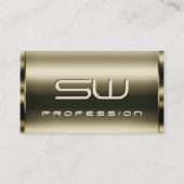 豪華なプラチナオプティクスフェイクと3Dモノグラム 名刺 (正面)