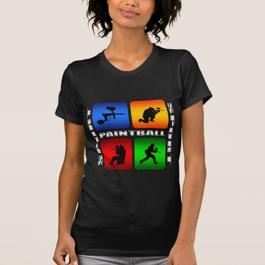 豪華なペイントボール Tシャツ (正面)