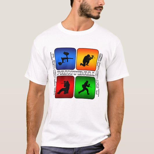 豪華なペイントボール Tシャツ (正面)