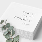 豪華なホイル実在カスタムウェディング 箔ナプキン