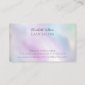 豪華なホログラフィックラッシュ分散効果ロゴ 名刺 (裏面)