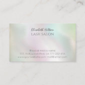 豪華なホログラフィックラッシュ分散効果ロゴ 名刺 (裏面)